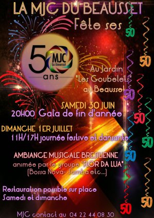 Le Gala des 50 ans de la MJC est pour bientôt !!!
